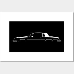 Oldsmobile Cutlass Supreme Coupe (1983) Silhouette Posters and Art